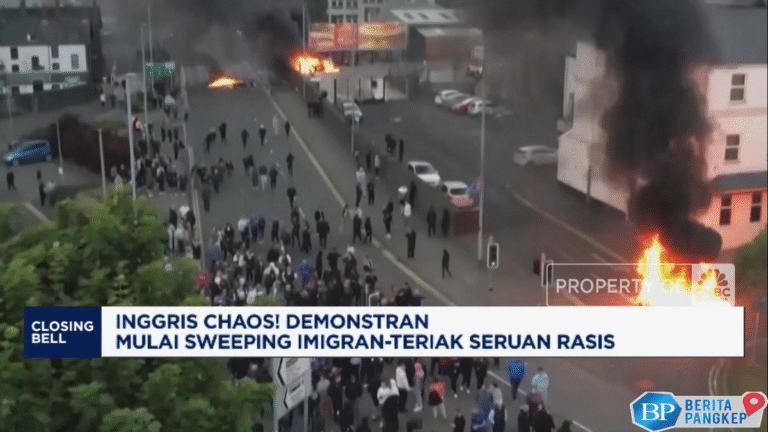 video-inggris-chaos-demonstran-sweeping-imigran-teriak-seruan-rasis