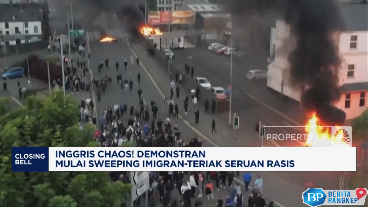 video-inggris-chaos-demonstran-sweeping-imigran-teriak-seruan-rasis