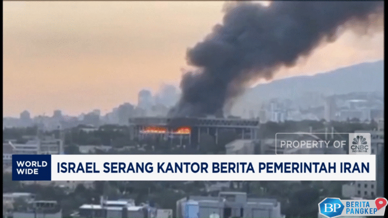 video-israel-serang-kantor-berita-pemerintah-iran